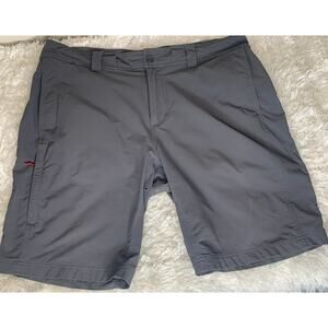 REI Gray Regular Fit Nylon Vented Hiking Shorts Sz 38